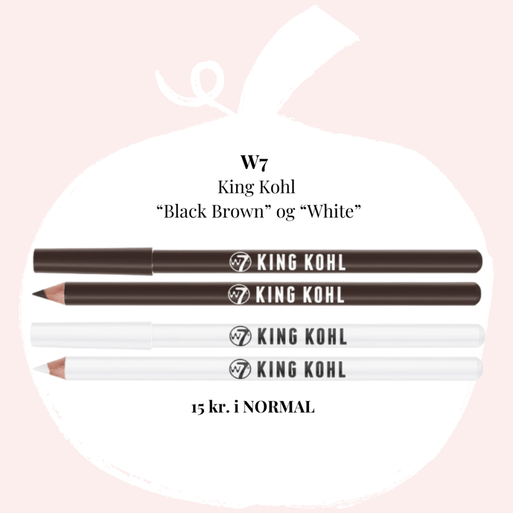 W7 King Kohl “Black Brown” og “White”