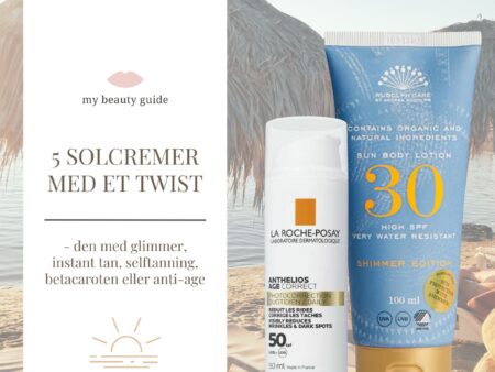 Solcremer – med glimmer, selvbruner eller anti-age